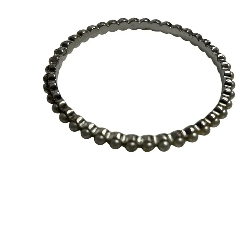 Silver Beaded‎ Stackable Bracelet Elegant Fashion Jewelry